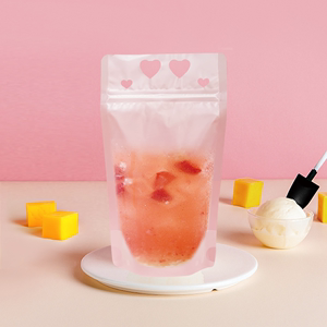 一次性冷热饮料袋透明果汁袋手提自封奶茶袋液体饮品包装塑料袋子
