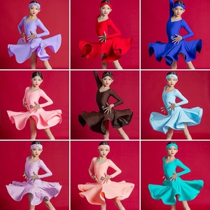 梵蒂恺2024黑池拉丁舞比赛服女童专业新款高端儿童国际标准赛服裙