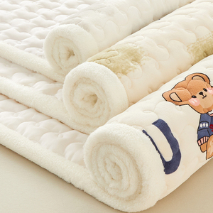 冬季牛奶绒毛毯床垫褥子家用软垫被单人学生宿舍铺床褥垫加厚床毯
