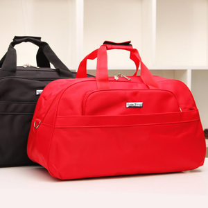 旅行袋大容量红色旅游包旅行包女旅行袋行李包红短途手提行李袋