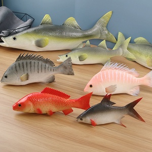 仿真鱼海鲜模型海参鱿鱼虾螃蟹食物道具展厅摆件橱窗装饰玩具教具