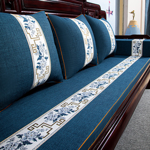 红木沙发坐垫新中式沙发垫家具实木椅子座垫罗汉床套罩海绵垫定制
