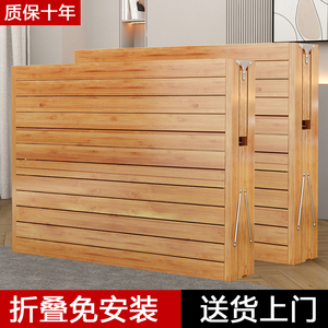 竹床折叠床单人简易家用成人午休出租房双人硬板加固竹子凉床一米