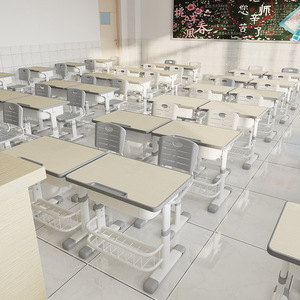 免安装小学生书桌家用可升降写字桌儿童学习桌椅培训班学校课桌椅