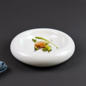酒店创意热菜餐具农家乐意境融合川菜深盘陶瓷特色中式圆形冷菜盘