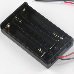 三节七号AAA带线电池盒 全密封充电座 可装3节7号电池
