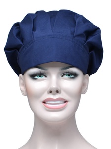 纯色防尘帽定制手术帽蓬蓬款麻醉医生护士厨师套头帽浅蓝紫色藏蓝