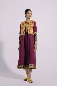 巴基斯坦长袖纯棉刺绣连衣裙长裙 马甲民族风棉印度服饰