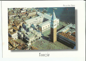 意大利明信片 威尼斯 圣马可广场 新片 七寸