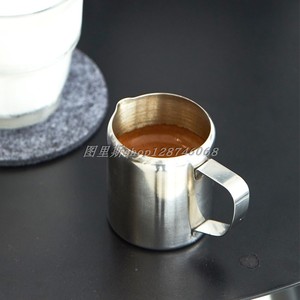 日式不锈钢304迷你小奶壶 咖啡厅创意酱料壶酱汁杯可爱小酱料杯