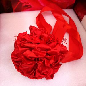 结婚用品拦门口花球大红花传统新郎接新娘用的纯手工花球