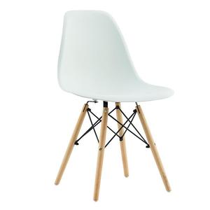 北欧创意伊姆斯餐椅 简约白色塑料椅 奶茶店咖啡厅网红靠背椅直供
