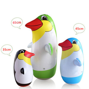 新款充气企鹅不倒翁沙袋儿童气球玩具地摊抖音爆款幼儿园活动礼品