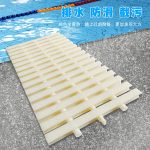 游泳池排水格栅ABS泳池格栅盖板加厚加宽三接口防滑格栅盖板篦子