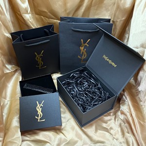 专柜YSL/圣罗兰包装口红香水粉底液金条美妆礼品盒礼品袋兰空盒子
