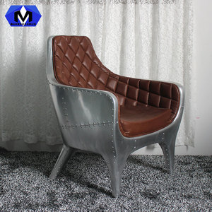 铝皮沙发艺术欧式沙发真皮单人太空创意办公椅玻璃钢客厅家具椅子