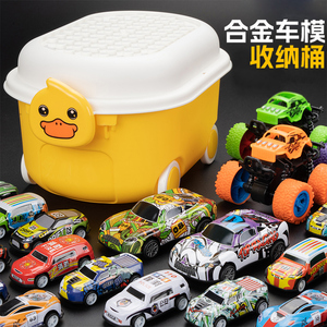 精致合金小汽车玩具儿童回力小车惯性迷你赛车模型男孩玩具车套装