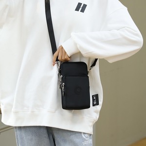 日本代购手机包女斜挎新款迷你小包包竖挂脖放手机布袋子手腕零钱