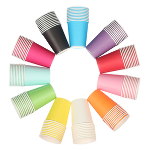 创意diy彩色一次性纸杯10个装幼儿园早教美术儿童手工制作材料