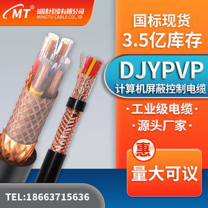 国标阻燃DJYPVP计算机电缆线2*2*1ZR-DJYPVRP屏蔽线通信 控制电缆