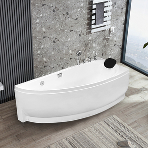 MCTO亚克力刀形小户型浴缸独立式按摩恒温泡泡家用浴缸1.3-1.7米