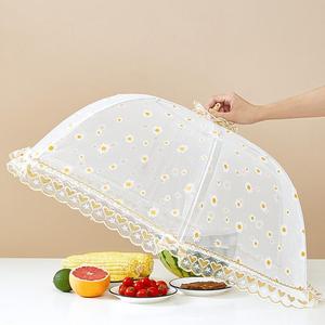 夏季餐桌罩透气家用神器网纱罩防尘防苍蝇盖菜罩可折叠圆形饭菜罩