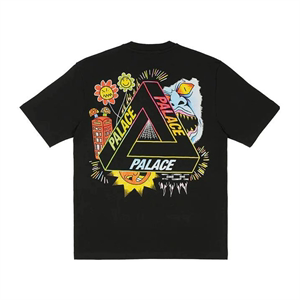 PALACE 23FW TRI-LOTTIE 天气云朵笑脸多元素涂鸦三角印花短袖T恤