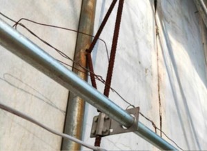 大棚放风机安装配件支架轴套大棚卷膜器花梁支架水泥柱铁管通用