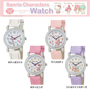 包邮 日本代购 sanrio 美乐蒂双子星Hello Kitty可爱女童儿童手表