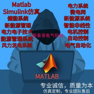 Matlab程序代编电力电子电机控制自动化新能源微电网储能能量管理