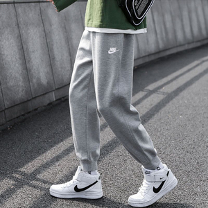 Nike耐克正品男裤子2023秋季运动休闲直筒长裤束脚纯棉卫裤BV2680