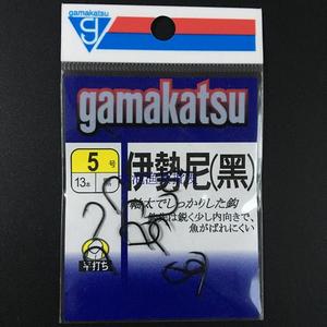 日本进口伽玛卡兹 gamakatsu 伽马卡兹 伊势尼（黑） 有倒刺 鱼钩