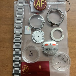 手表配件AF气球33mm女款表壳烤蓝针适配瑞士ETA2671机芯套壳