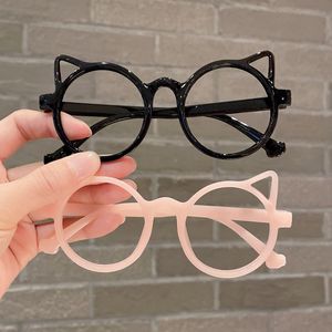 儿童眼镜女童宝宝超萌可爱猫咪造型眼镜框小女孩卖萌无镜片装饰潮