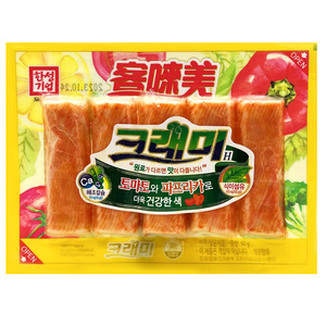 临期特价 韩国进口客来美蟹味棒90g袋装 休闲食品海鲜类零食蟹柳