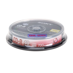 正品索尼SONY CD-R空白刻录光盘 车用CD音乐光盘光碟 cd 10片盒装