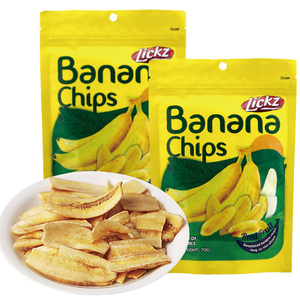 泰国莱可滋lickz香蕉脆片进口零食特产果脯蜜饯纤维水果干香蕉干