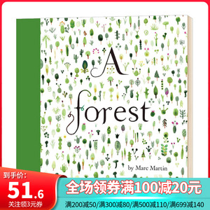 英文原版 A Forest 从前有一片森林 马克马丁 英文版儿童艺术绘本 环保 自然 科学 进口原版英语书籍