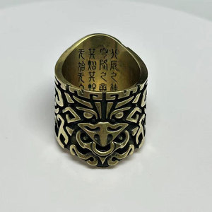 九州天驱指环订做金银铜戒指指环扳指铁甲依然在纪念版黄铜扳指