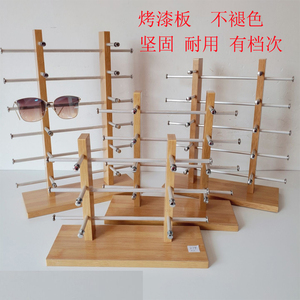 眼镜展示架光学眼镜展架木质烤漆板展示道具眼睛展架太阳镜陈列架