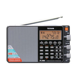 Tecsun/德生 PL-880全波段DSP数字调谐收音机锂电池充电便携黑色