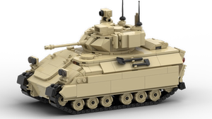 MOC-163151 M3A3布拉德利坦克模型 适用乐高拼装益智积木玩具套装