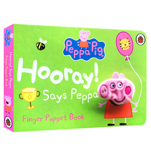 Peppa Pig: Says Peppa Finger Puppet Book 英文原版绘本亲子互动纸板书 小猪佩奇指偶纸板书 粉红猪小妹 进口英语书籍儿童图书