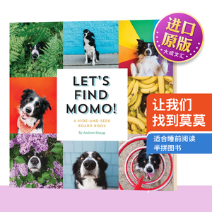 英文原版 Let's Find Momo! 让我们找到莫莫3 狗狗摄影书 寻找莫莫 英文版 进口英语原版书籍