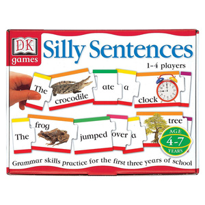 DK游戏：愚蠢的句子书 英文原版 DK Games: Silly Sentences 亲子学习英文语法句子游戏卡片 英文版 进口英语书籍儿童图书
