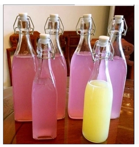 6个装水果酵素瓶孝素瓶家用透明酵素瓶子玻璃密封玻璃瓶饮料酒瓶
