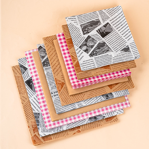 烘焙蛋糕装饰韩国ins风彩色油纸水果草莓格子油纸便当盒简餐垫纸