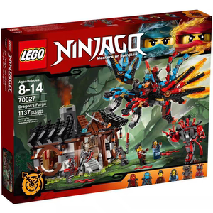 正品LEGO玩具乐高拼插积木幻影忍者系列 双元素神龙70627 正常盒