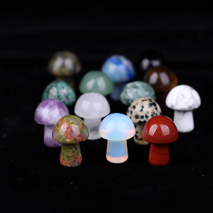 新品天然水晶矿物标本小蘑菇原石儿童教学奇石彩色石头科普摆件
