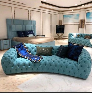 意大利轻奢进口布艺拉扣沙发欧式新古典酒店别墅高端拉扣客厅沙发